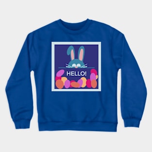 Friendly Easter Bunny Crewneck Sweatshirt